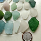 Japanese Sea Glass Surf-tumbled  Medium   Large