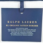 Ralph Lauren Organic Sateen Border European Sham Polo Navy 26x26 Classic New