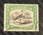 South West Africa 1931 - 1937 Stamp 1 2d Kori Bustard Used Sg 74 Scott 108 Green