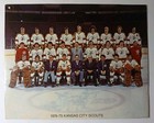1974 1975 Vintage Kansas City Scouts Nhl Hockey Inaugural Season Team Photo Kc