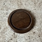 Vtg glass Dome Wood Base Display Case  Felt Bottom  4 5   t   4    Diameter