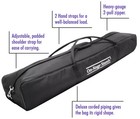 On-stage Ssb-6500 Speaker Stand Bag And 6 Mic Stand Bag Fast Free Usa Shipping 