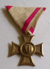 Austria Hungary Ww1 12  xii  Years Of Military Service Cross   Ribbon 