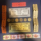 Vintage Showbiz Pizza Token Skee Ball Ticket Chuck E Cheese Billy Bobs Buck Lot 