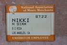 Nikki Sixx Motley Crue Owned   Worn Bc Rich Warlock Bass 1984 Namm Badge Used