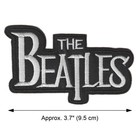 The Beatles Iron On Patch 3 7  Classic Rock Band Embroidered Black White New