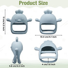 6 Packs Baby Teether Toy Silicone Teething Toys For Babies 0-12 Months Baby Paci