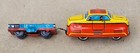 C1950s Marke Technofix Tin Litho Wind-up Ge 297 Train Engine loader   Track Brd