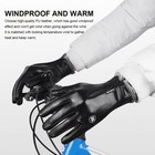 Men Women Motorcycle Gloves Leather Warm Winter Cold Weather Full Finger Glove
