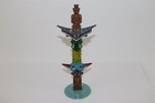 Vintage - Indian - Toy - - 12  Plastic Totem Pole -1970 s - Made In Hong Kong - 