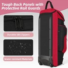 Baseball Catcher Bag With Wheels For 4 Bats Portable   Durable With Smart Detail