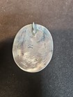 Antique Navajo  Sterling Silver Turquoise Pendant Very Rare  35 Grams 