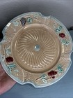 Antique 1800s French Majolica Plate Berries Fruit Fives Lille Art Nouveau 8 75 