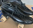 Vintage Hyde Chicago Black Roller Skates Men s Wood Wheels Excellent Rare