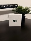 Lacoste Men s Stainless Steel Silver Bar Link Chain Bracelet Box Closure
