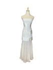 Bcbgmaxazria Wedding Dress White Strapless Lace Y2k Formal Gown Size 02 Nwt