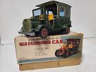 Vintage Working With Battery Japan Tin Litho Old Fashioned Car In Original Box 
