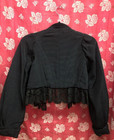 Antique 19th Century Victorian Cropped Jacket Lace Tassels