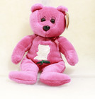 1998 Celebrity Bear Star  2 Rosie O donnell Pink Plush Jc Bears Bean Bag