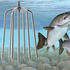 7-prong Fishing Harpoon  Stainless Steel Fishing Spear Gig Gaff Fork Hook With 8