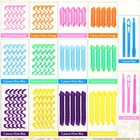 Giegxin 60 Pcs Heatless Wave Curlers 2 Styles No Heat Hair Curlers Rollers