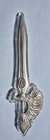 2 5 Oz 999 Fine Silver Sword Of St  Gabriel Bar Shape  Pink Gold 24k Gilded 