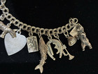 Vintage Sterling Silver Charm Bracelet 23 Charms 7 25    55 5g     Animals  Symbols