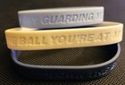 Jordan Brand Baller Bands Bracelets Mens Size Large Navy Light Blue White