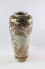Japanese Meiji Taisho Period Satsuma Vase 5 5  Tall