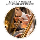 Transparent Plastic Trumpet Mouthpiece Replacement Lightweight Stable Sound