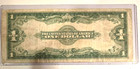 1923  1 One Dollar Silver Certificate Note - Horse Blanket Large Size Banknote 