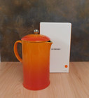 Le Creuset Stoneware 34 Ounce French Press  Flame - New