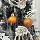  24ct Christmas Ball Ornaments Set Yellow Shatterproof Xmas Tree 1 57  Orange