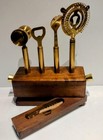 Picnic Time Sidecar 5 Pc Bar Tool Kit W  Stand And Cocktail Accessories 