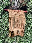 Mid Century Modern Vintage Mcm Jute Boho Macrame Wall Art Hanging