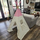 Kids Play Indoor Camping Teepee Tent Playroom Bedroom  5  Tall Collapsible 