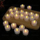 24x Flameless Flickering Led Tea Lights Votive Candles Remote Control Wedding