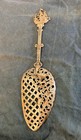  Silver Ornate And Intricate Openwork Cake Knife With Sailing Ship On Handle