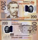 Albania 200 Leke 2017 - 2019  Unc  5 Pcs Lot  Consecutive  P-76  Polymer prfx Aa