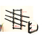 8-tier Wooden Sword Holder Stand Wall Mount Katana Display Rack Bracket Hanger