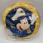 New Disney Cruise Line Mickey   Minie Mouse Reversible Pillow 14    Round