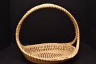 Vintage Gullah Charleston South Carolina Handled Sweet Grass Basket Handmade