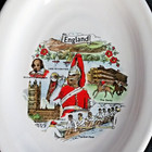 England Souvenir Oval Ceramic Trinket Dish Soap Dish 5  X 3 5 8  Landmarks Euc
