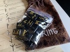 25 Viking Rune Stones In Cloth Bag Wicca Pagan Witchcraft Divination Futhark