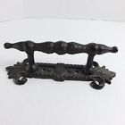 Vintage Cast Iron Door Handle Pull Large 7  Ornate Heavy Hardware Gothic Rustic