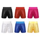 Girls Boys Glitter Sequins Hip Hop Jazz Ballet Dance Shorts Tumbling Gym Shorts