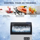 120lb Commercial Ice Maker Stainless Steel Bar Restaurant Cube Machine