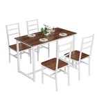 Dining Table Set For 4  Wood Kitchen Table Chairs Set  Space-saving Design
