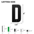 3 Inch Floating Aluminum House Numbers  House Address Numbers Letters For Out   
