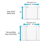 Safety 1st Extra Wide   Tall Baby Gate With Door  Fits 29 -47   36  H  Used